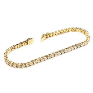 【テニスブレスレット ダイヤ5.00ct K18 イエローゴールド レディース】の【買取】をいたしました！【熊本市南区の質屋おやま質店】