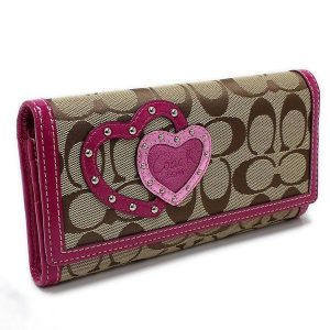 【コーチ ファスナー付き長財布 ハートモチーフ 44626 ピンク COACH】の【買取 または 質預かり】をいたしました!【熊本市南区の質屋おやま質店】