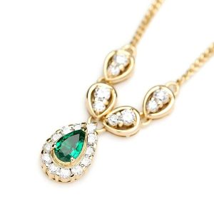 【ミキモト ネックレス エメラルド0.28ct ダイヤ0.50ct K18 MIKIMOTO】の【買取】をいたしました!【熊本市南区の質屋おやま質店】