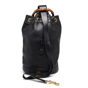 【グッチ バンブー 巾着リュック ワンショルダー レザー ブラック 003 2113 0036 GUCCI】の【買取 または 質預かり】をいたしました!【熊本市南区の質屋おやま質店】
